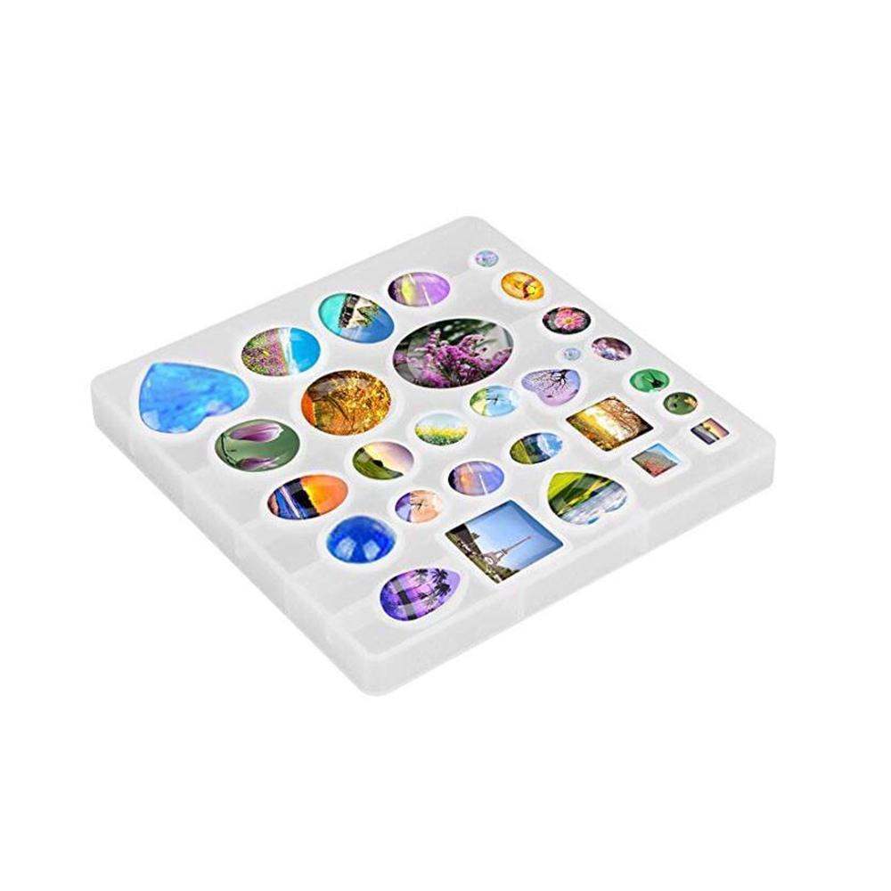 Mactrem 159 pcs résine de silicone moules pour fabrication de bijoux avec un sac de rangement, Mactrem 159 pcs résine de silicone moules pour fabrication de bijoux avec un sac de rangement,